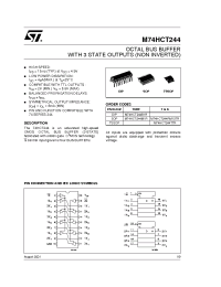 Datasheet M74HCT244B1R manufacturer STMicroelectronics